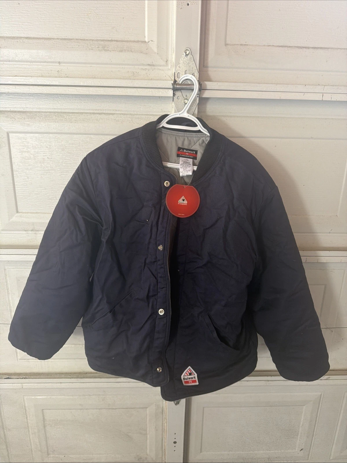 New Bulwark FR Flame Resistant Navy Insulated Lined Jacket Large