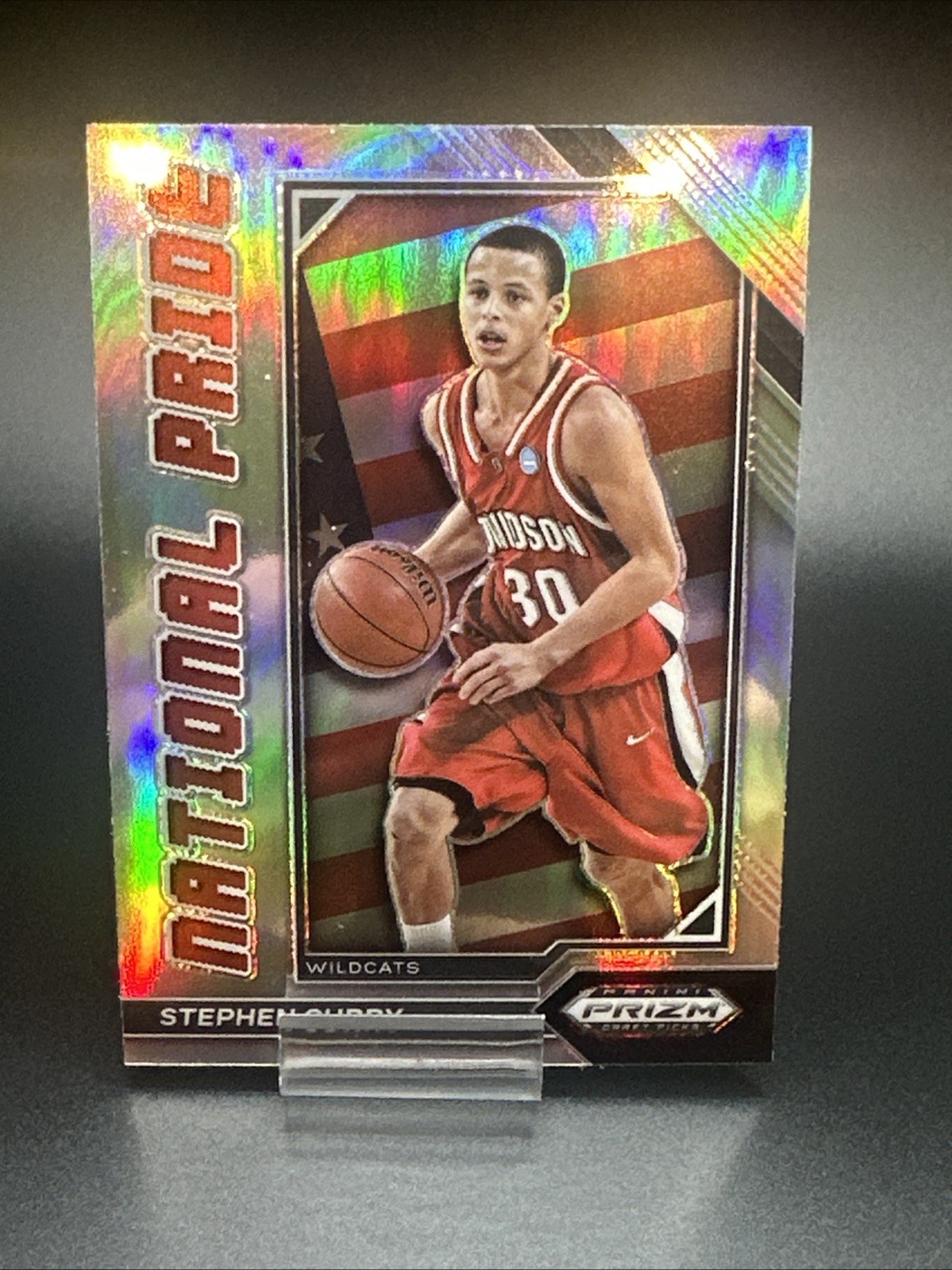2023-24 Panini Prizm Draft Picks National Pride #7 Stephen Curry