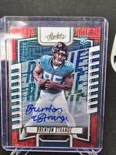 2023 Panini Absolute - Rookies Brenton Strange #176 Spectrum Red Signatures /100