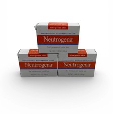 3 Pack Neutrogena Facial Cleansing Bar 3.5oz Acne Prone Skin