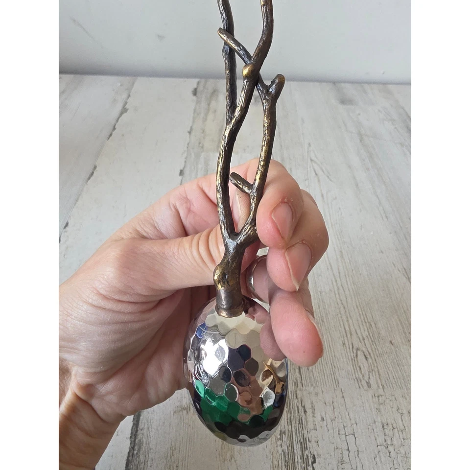 Michael aram cuchara rama ginko cubiertos sopa servir vajilla metal Foto 3 de 4