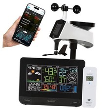 Professional Smart Wi-Fi Weather Station with Remote Monitoring 400 Black
