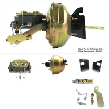 1973-77 Chevy Chevelle Fw Mount Power 8 Dual Brake Booster Kit Discdisc 1973-77 Chevy Chevelle Fw Mount Power 8 Dual Brake Booster Kit Discdisc