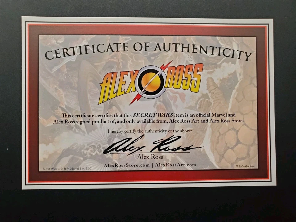 Secret Wars #1  CBCS 9.6 SIGNED ALEX ROSS Store Variant Avengers Homage Cover  - Image 4 of 4