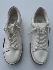 DV by Dolce Vita Harryson Women s Size 9 White Leather Lace Up Sneakers Casual