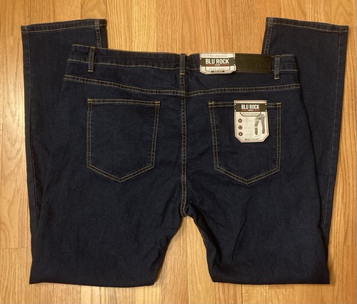 JEANS FLEX DENIM BLU ROCK PARA HOMBRE - TALLA: HOMBRE 40 X 32 - LAVADO OSCURO - Imagen 2 de 5