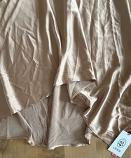 Cider Champagne Satin High-Low Midi Dress Size 2XL