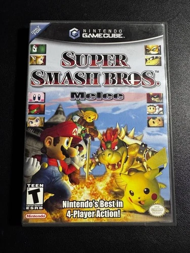 Nintendo Super Smash Bros. Melee. Tested W/Case (No Manual) - Nintendo GameCube