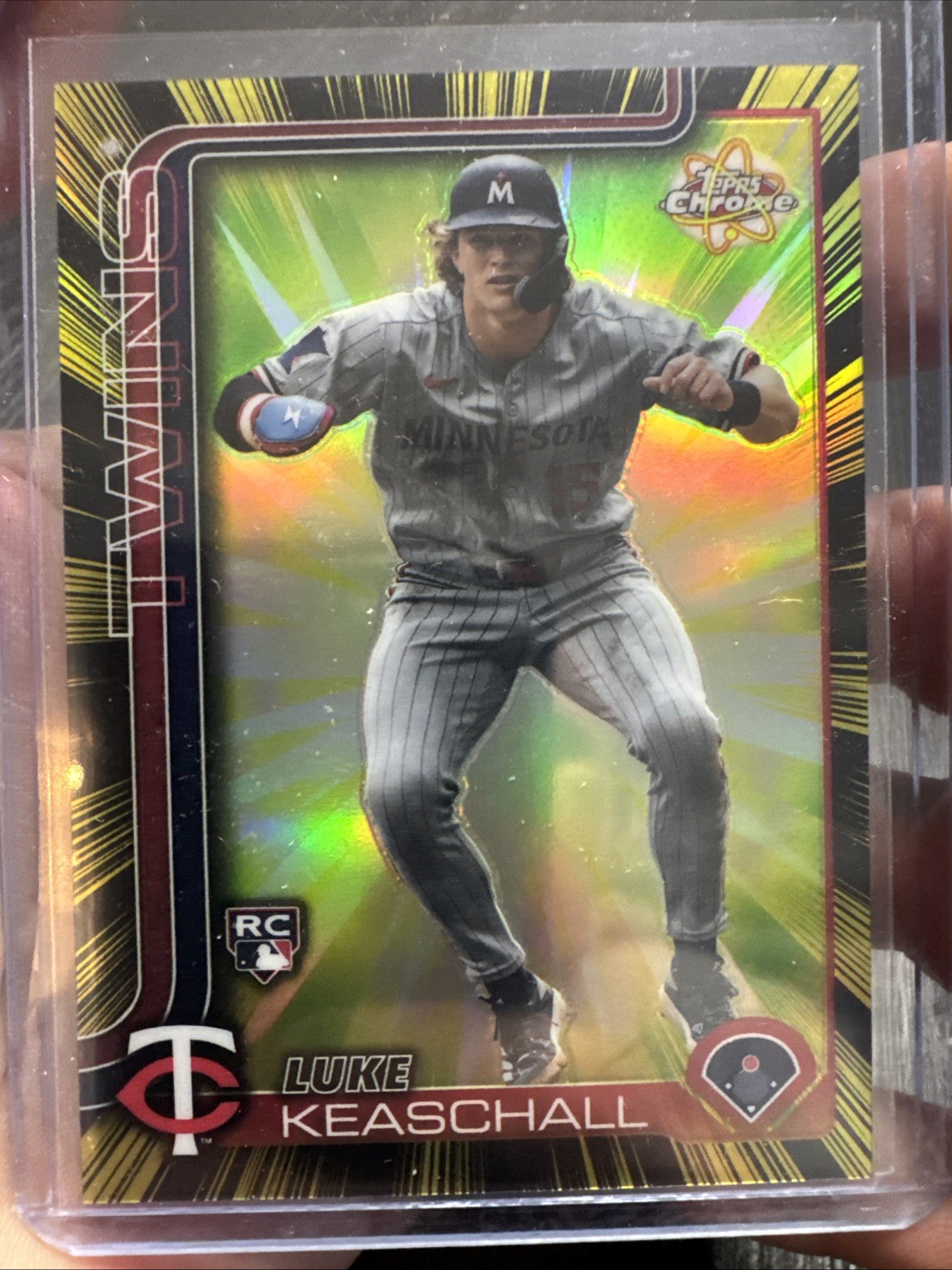 2025 Topps Chrome Update Luke Keaschall #RR-36 RC Radiating Rookie SSP