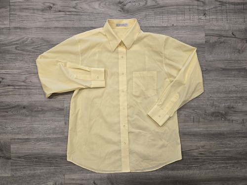 Foxcroft Wrinkle Free Shirt Womens Size 12 Yellow Button Up Lightweight Pocket - Picture 1 of 15