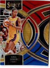 2024 Panini Select WNBA #141 Lisa Leslie Red and Blue Prizms #/399