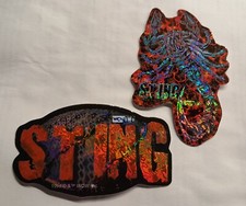 1998 WCW nWo Wrestler STING - 4" Sparkle Sti kers - 2 Different - NEW