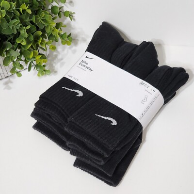 nike men's socks cotton crew 6 pack