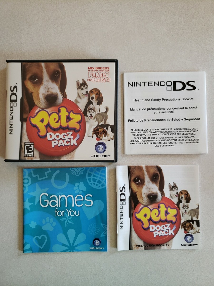 Original Petz Dogz Pack Nintendo DS Game Case & Manual ONLY -No