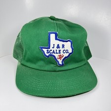 Vintage Snap Back Hat K Products J  R Scale Co. Texas Patch Foam Deteriorated