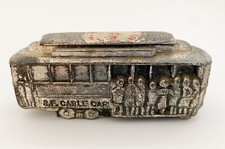 Vintage Whitey Die Cast Metal San Francisco Cable Car Toy Made in Japan