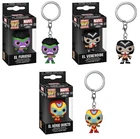 Funko Pocket Pop! Keychain: Marvel Lucha Libre, Hulk, Venom, and Iron Man!