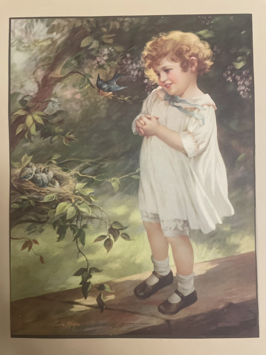 Art Print 1940s Zula Kenyon “The Bluebird of Happiness