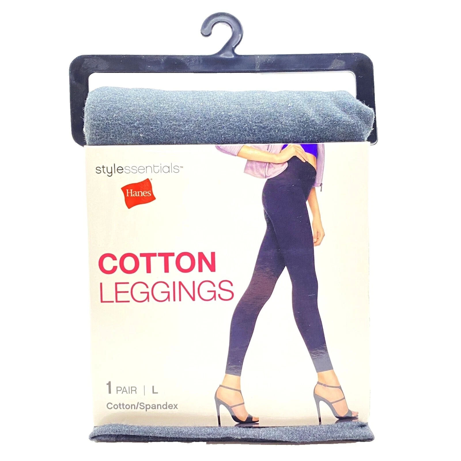 Mezcla de algodón sólido Hanes Leggings para Mujer