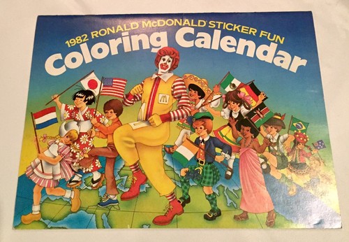 1981 1982 1983 1984 VINTAGE “COLORING CALENDARS” LOT by McDONALD’S !! - Picture 4 of 10