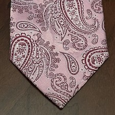 Steve Harvey Celebrity Edition Pink 100 Polyester Men  s Neck Tie Made In China