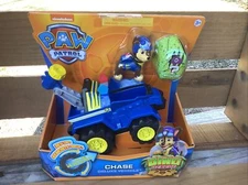 NEW Paw Patrol Dino Rescue Chase & Deluxe Vehicle With Rev & Go & Mystery Dino