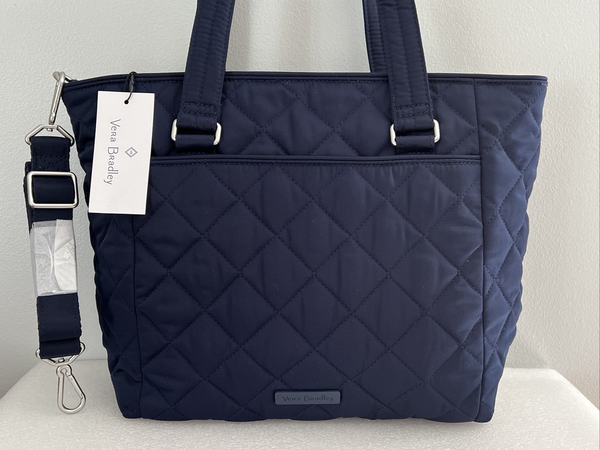 Shoulder Bag Vera Bradley Navy Tote Vera Bradley Navy Microfiber