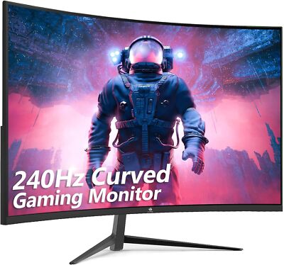 Z-EDGE 27 Zoll Curved Gaming Monitor 240Hz 1ms MPRT Full HD LED Bildschirm PC