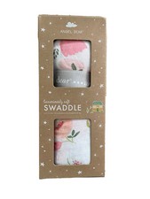 New Angel Dear Single Luxuriously Soft Swaddle Floral Print Baby Blanket NIB