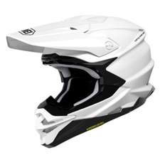CASCO SHOEI VFX-WR 06 JAMMER BIANCO SEMPLICE ADULTO MOTOCROSS OFF ROAD MX QUAD NUOVO