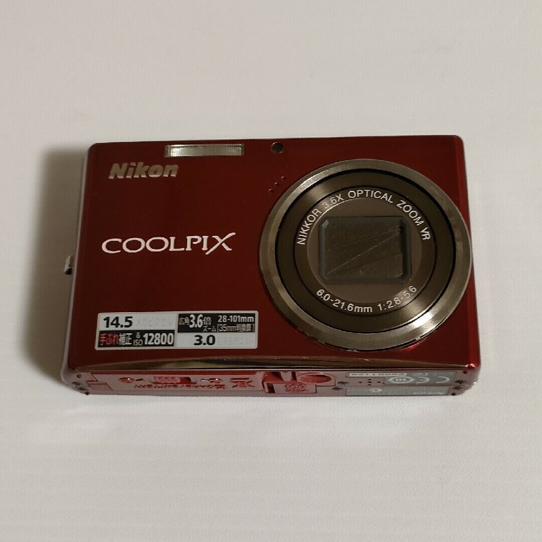 Nikon COOLPIX S710 Digital Camera Red Tested Working From Nikon COOLPIX S710 Digital Camera Red Tested Working From