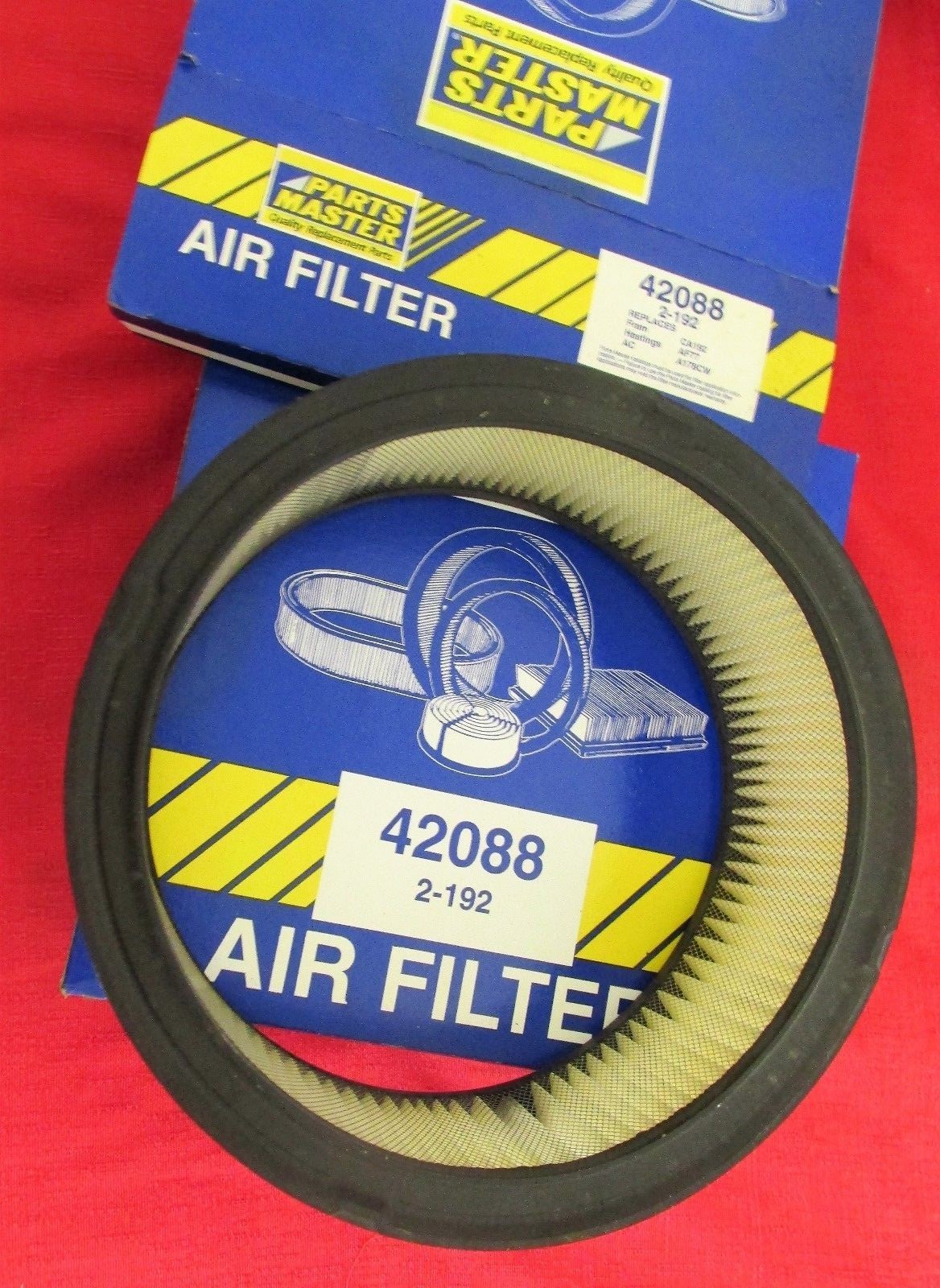 NEW PARTS MASTER AIR FILTER PART 42088 LOT OF 2 FILTERS IN
