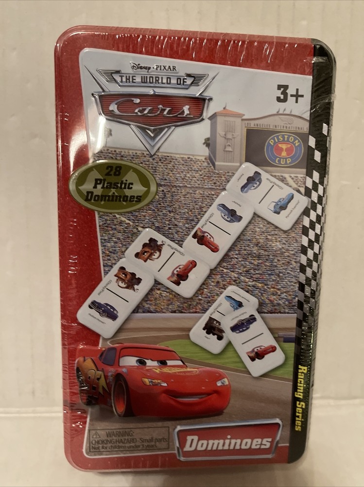 Disney Pixar The World of Cars: Racing Series Dominoes with Storage Tin 2003