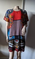 Express Short Sleeve Floral Dress Size M Multicolor 