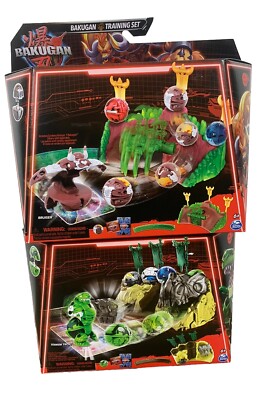 Spin Master Bakugan Training Set Titanium Trox Dinosaur & Training Set Bruiser
