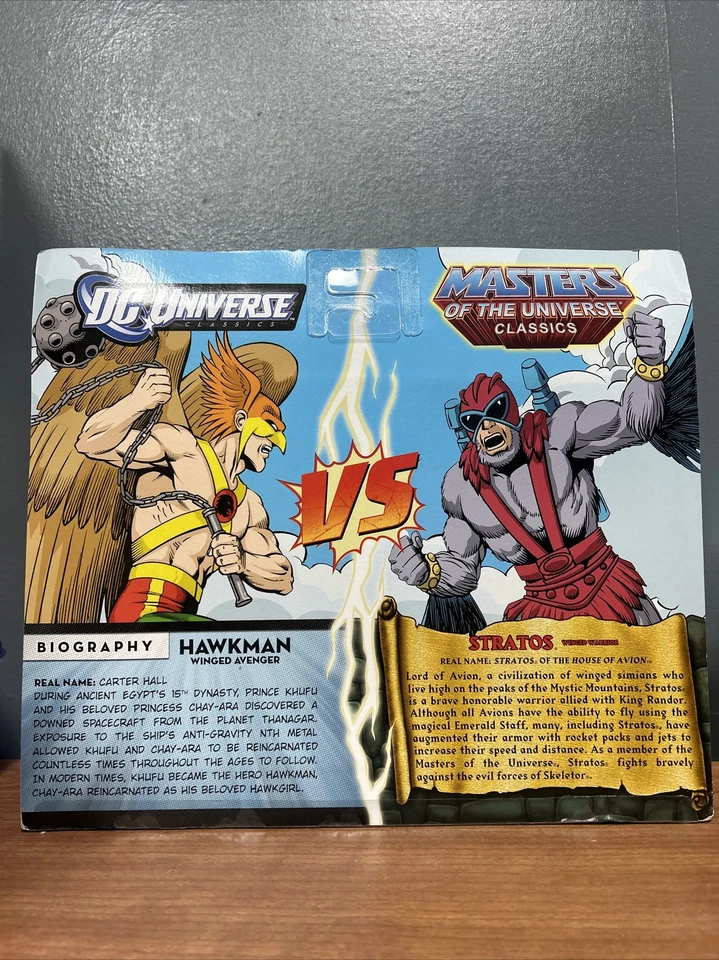 DC Universe Classics Masters of the Universe MOFU Hawkman vs Stratos Novo Na Caixa - Imagem 4 de 4