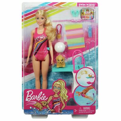 Barbie Dreamhouse Adventures Swim 'n Dive Sport Swimmer Doll