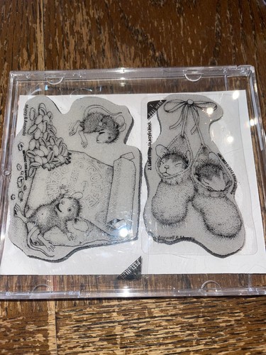 House Mouse Caffeine High Coffee & Bootie Babies Cling Stamps Never Used - Picture 3 of 3