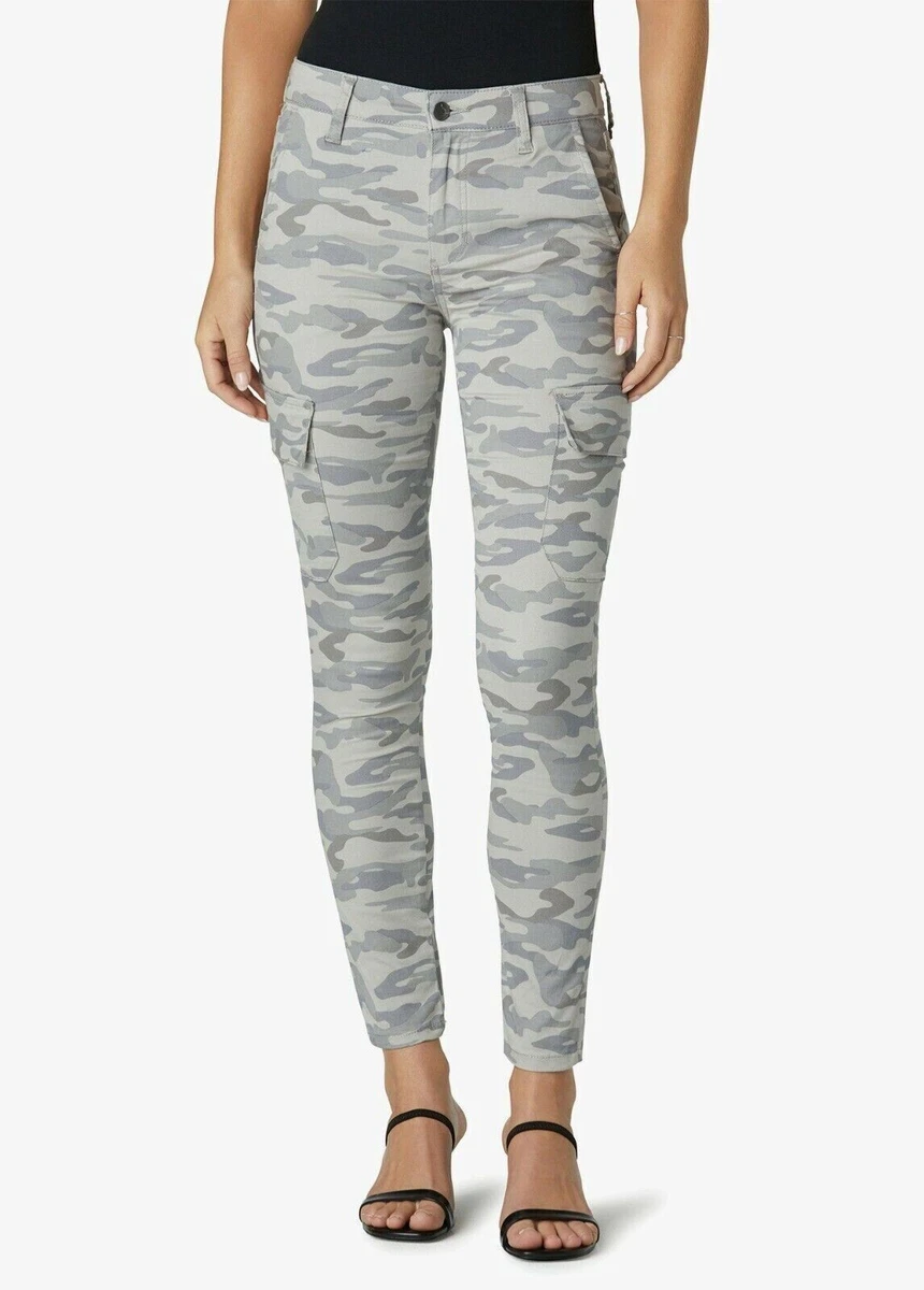 Joe s Jeans Women s Skinny ankle Cargo Pants In Soft Grey Camo Size 25 MSRP 198