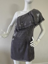 Guess by Marciano Women Dress Gray Sequins Size S