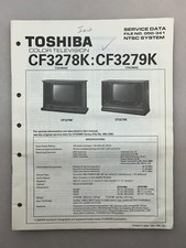 Toshiba CF3278K CF3279K Original Service Manual Free Shipping