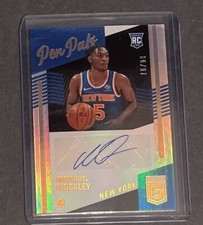 2020-21 Panini Donruss Elite Immanuel Quickley Pen Pals Rookie RC Auto #16/99