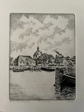 Bart Reindersma Vintage Dutch Etching, Signed & Numbered Limited 12/350