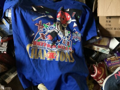 Vintage Nutmeg 1992 Buffalo Bills AFC Champions Super Bowl XXVII size XL