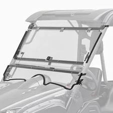 UTV Front Flip Windshield Hard Coated PC For 2004-2013 Yamaha Rhino 450 660 700