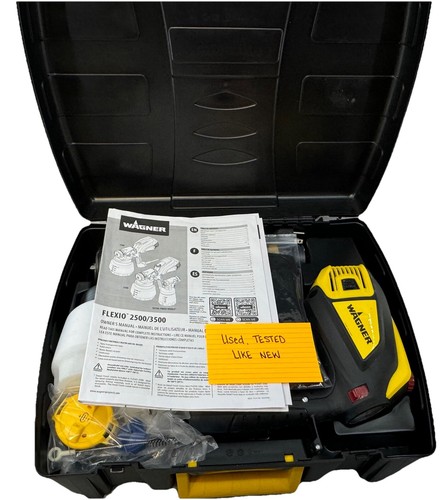 Pulverizador de pintura Wagner Flexio 3500 lote de 2 probados uno ligeramente usado uno para piezas - Imagen 4 de 23