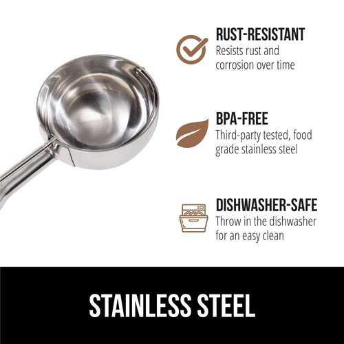 Stainless Steel Multipurpose BPA-Free Spring Scoop 2 TBSP Melon Ballers Cooki... - Picture 4 of 8