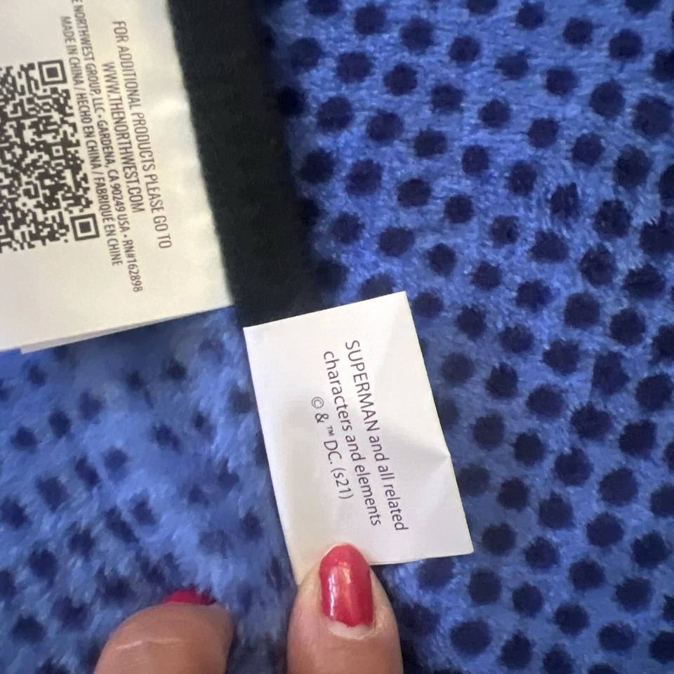 Manta polar DC Comics SUPER MAN 56x40 tiro nueva leer. Foto 4 de 4