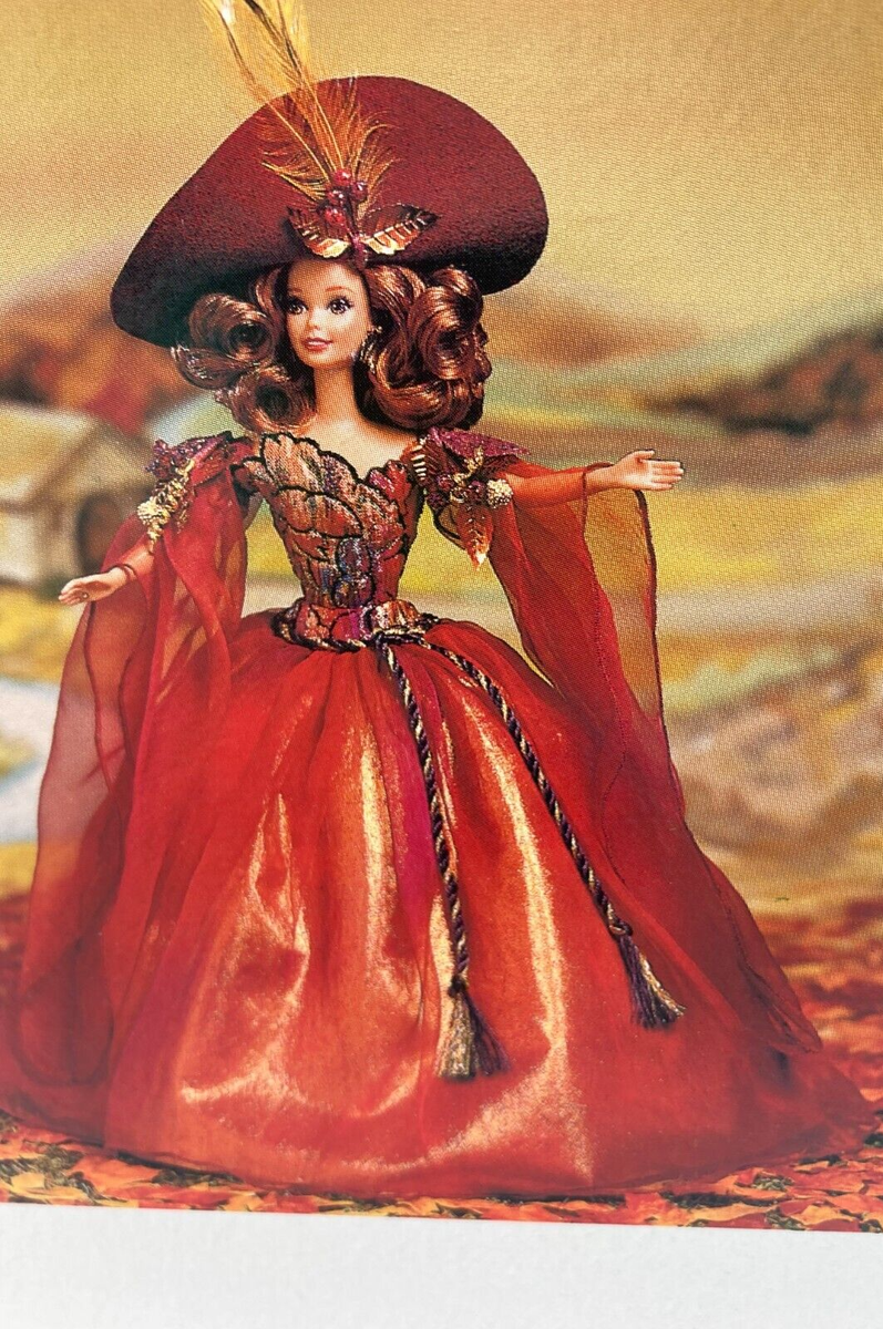 NIB Autumn Glory Barbie Doll Enchanted Seasons Collection 1995