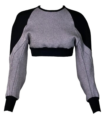 ニコラ期　バレンシアガ　2003 フーディ F/W 2003 Balenciaga by Nicolas Ghesquiere Runway Black Cropped